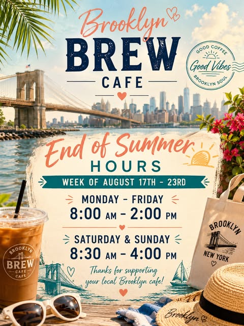 At Brooklyn Brew Cafe: real cafe photos